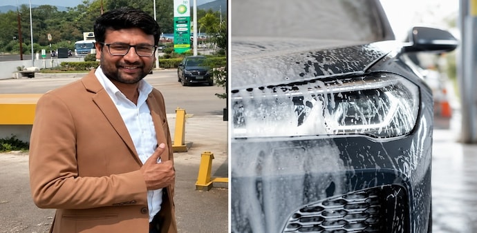 The Pune man's waterless car wash formula comprises plant extracts. The Pune man's waterless car wash formula comprises plant extracts.