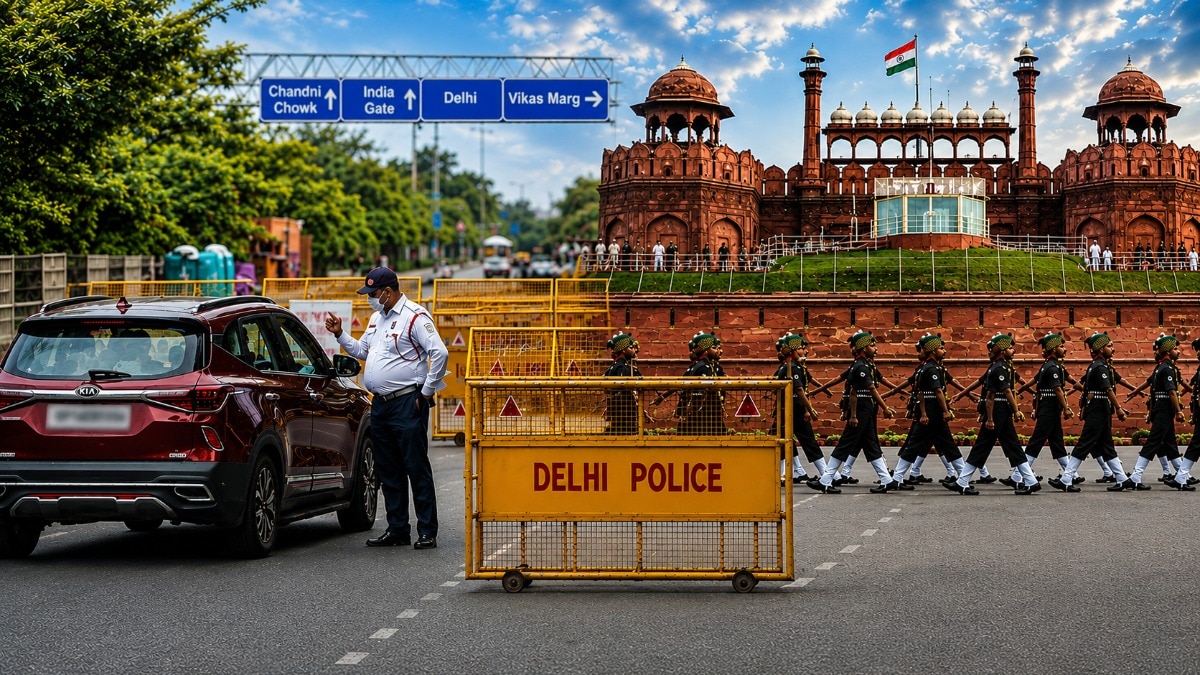 Delhi is set to witness traffic restrictions ahead of Independence Day 2026