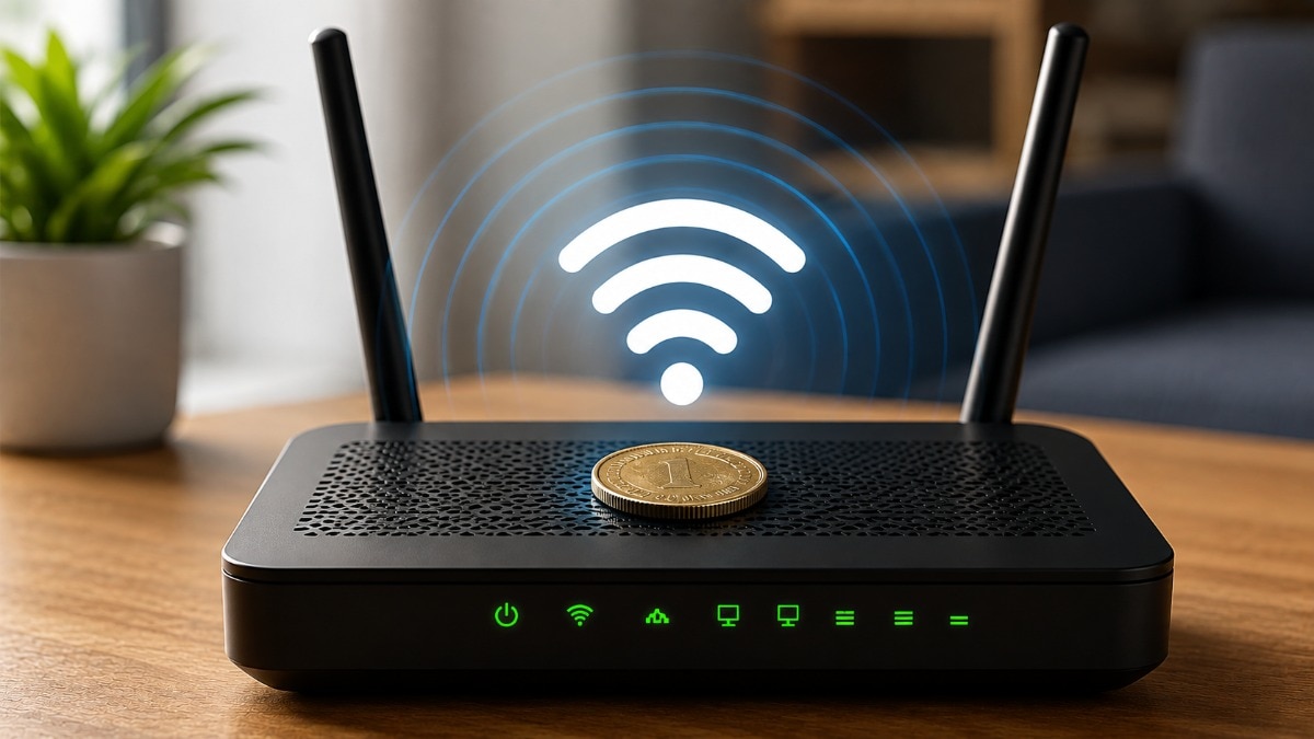 Wi-Fi router coin trick