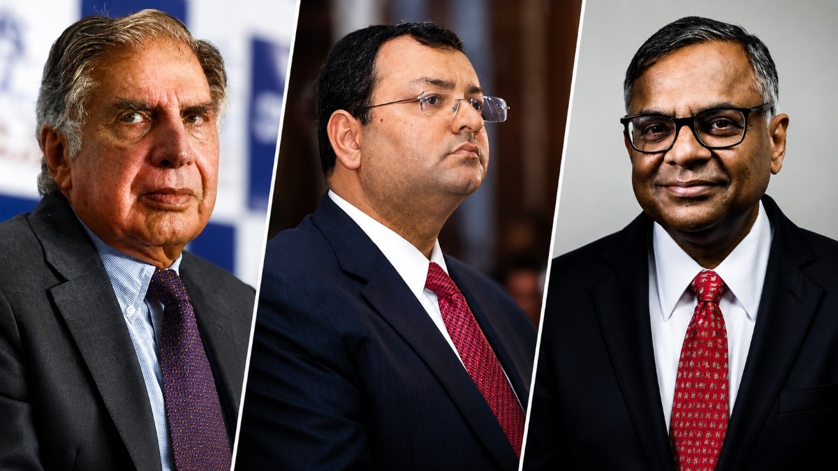 (From L-R) Ratan Tata, Cyrus Mistry and N Chandrasekaran.