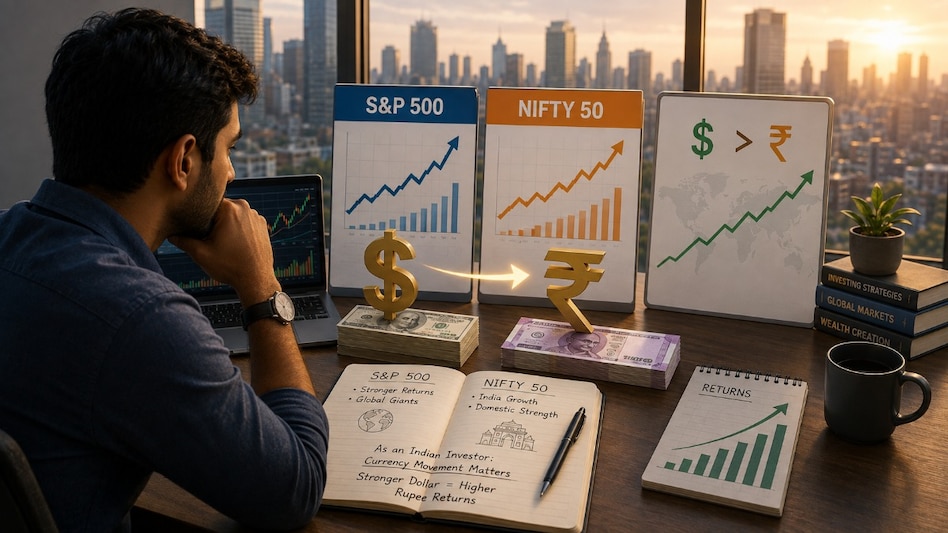 For an Indian investor buying US stocks, the return on the investment is not determined by the stock market alone. There is another variable working in the background — the rupee-dollar exchange rate. For an Indian investor buying US stocks, the return on the investment is not determined by the stock market alone. There is another variable working in the background — the rupee-dollar exchange rate.
