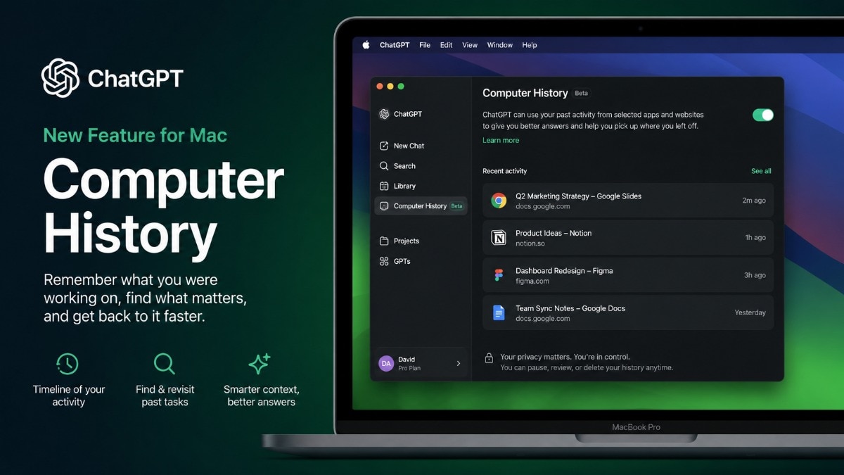 ChatGPT for Mac gets Computer History feature: How it works and what you should know