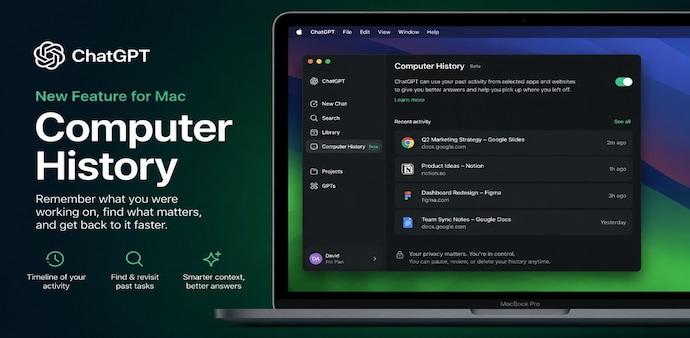 ChatGPT’s Computer History feature for Mac users. ChatGPT’s Computer History feature for Mac users.