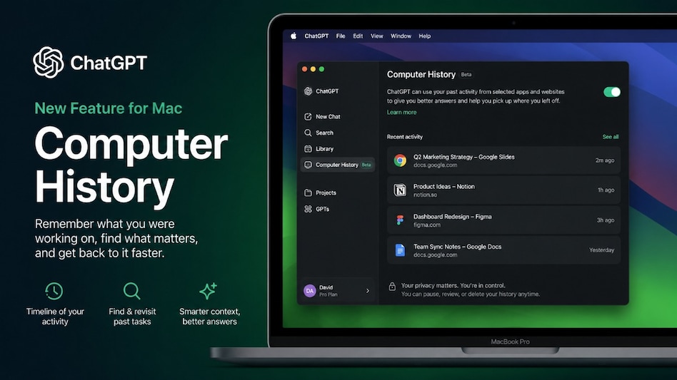 ChatGPT’s Computer History feature for Mac users. ChatGPT’s Computer History feature for Mac users.