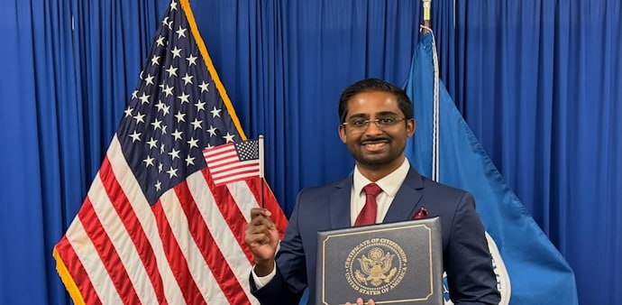 Lost H-1B lottery, filed his own Einstein visa petition and got investigated — then became a US citizen (Instagram/@saimanshetty) Lost H-1B lottery, filed his own Einstein visa petition and got investigated — then became a US citizen (Instagram/@saimanshetty)
