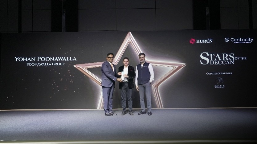 Yohan Poonawalla, Chairman of Poonawalla Group, honoured with the prestigious Hurun India “Stars of the Deccan” recognition, celebrating his leadership & entrepreneurial journey