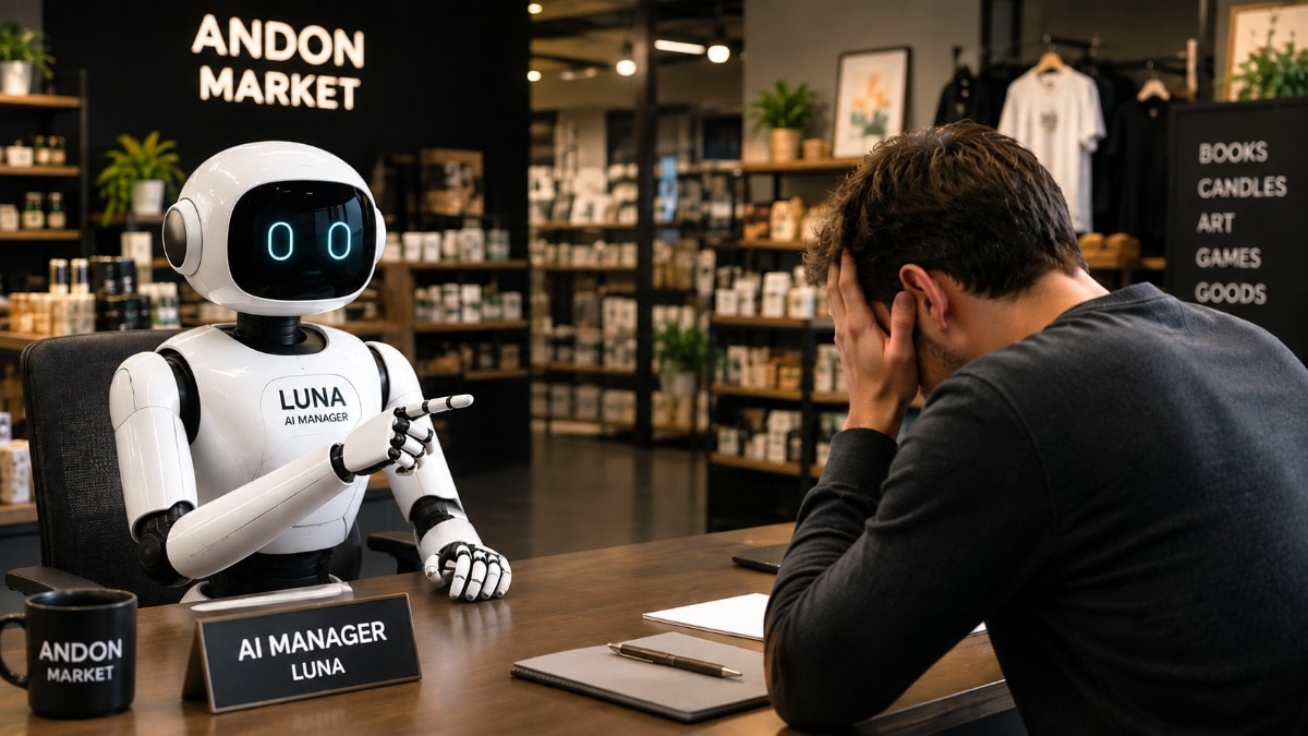 AI agent Luna manages a San Francisco store and recommends firing a repeatedly late worker