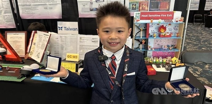 Taiwanese 10 years old inventor Hsu Ting-wei. Taiwanese 10 years old inventor Hsu Ting-wei.