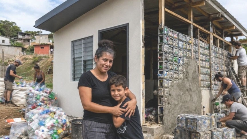 9 years, 7 tonnes of plastic and one home: How a Costa Rican mother built a future for her son