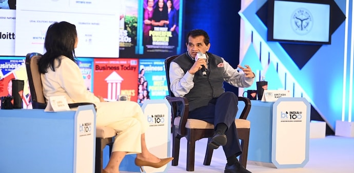 Amitabh Kant speaks at the BT India@100 event on Friday Amitabh Kant speaks at the BT India@100 event on Friday