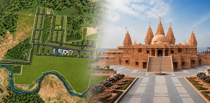A proposed 1.5-acre BAPS Swaminarayan Temple near Krisala Developers’ Land of Dreams township A proposed 1.5-acre BAPS Swaminarayan Temple near Krisala Developers’ Land of Dreams township