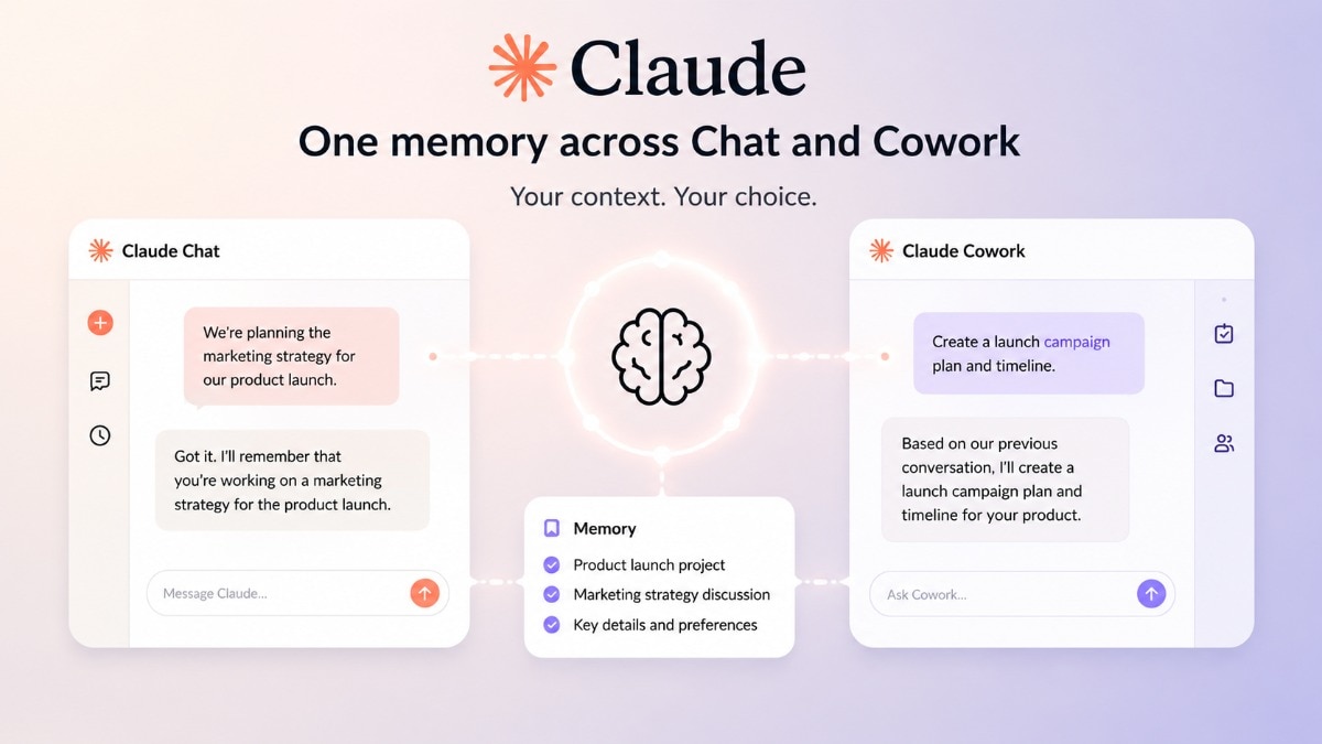 Claude Cowork now shares memory with Claude Chat, making AI tasks more seamless for users