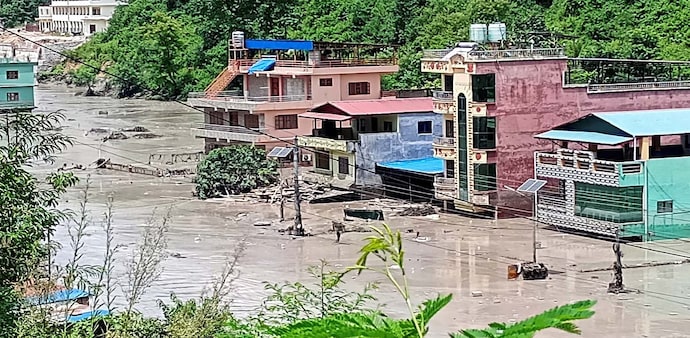 Authorities warned people living along the Trishuli river to move away from vulnerable settlements and market areas and seek higher ground. Authorities warned people living along the Trishuli river to move away from vulnerable settlements and market areas and seek higher ground.