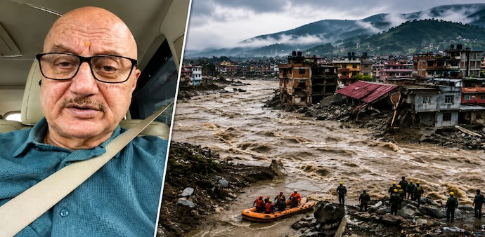 Anupam Kher has expressed deep sorrow and shock over the devastating flash floods in Nepal Anupam Kher has expressed deep sorrow and shock over the devastating flash floods in Nepal