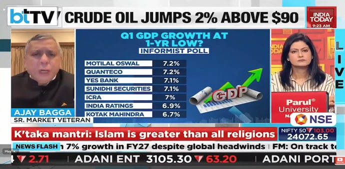 On the GDP data, Bagga said the country needs to grow faster if the country is aiming at a Viksit Bharat in 2047. On the GDP data, Bagga said the country needs to grow faster if the country is aiming at a Viksit Bharat in 2047.