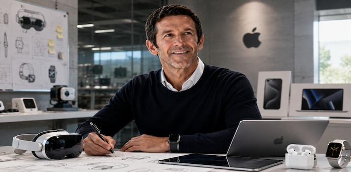 John Ternus began his career designing virtual reality headsets before joining Apple. John Ternus began his career designing virtual reality headsets before joining Apple.