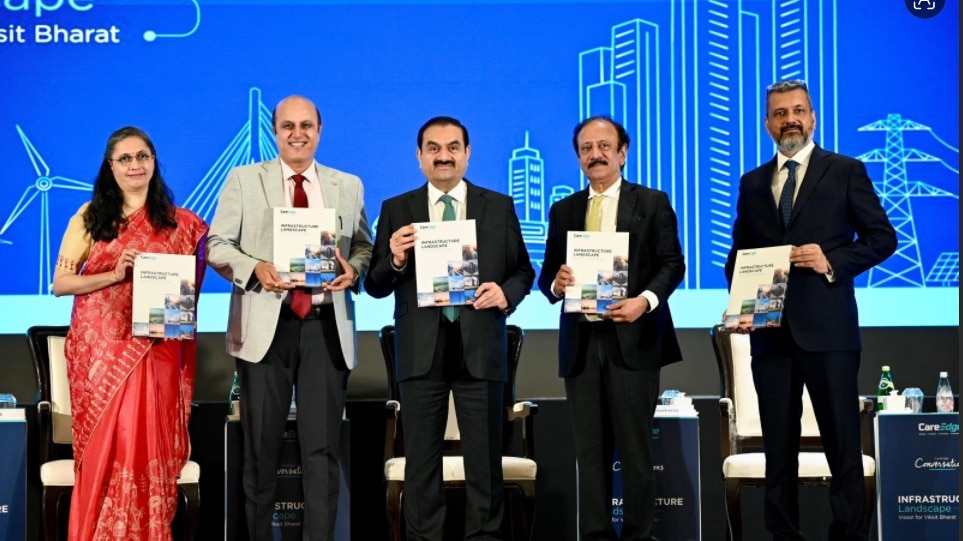 Gautam Adani, Chairman of the Adani Group, at the CareEdge Group Annual Summit.