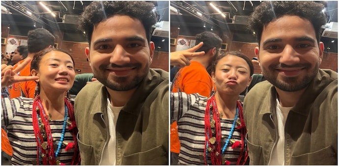 Influencer Chello Meme's moments with Samay Raina from India's Got Latent 2. Influencer Chello Meme's moments with Samay Raina from India's Got Latent 2.