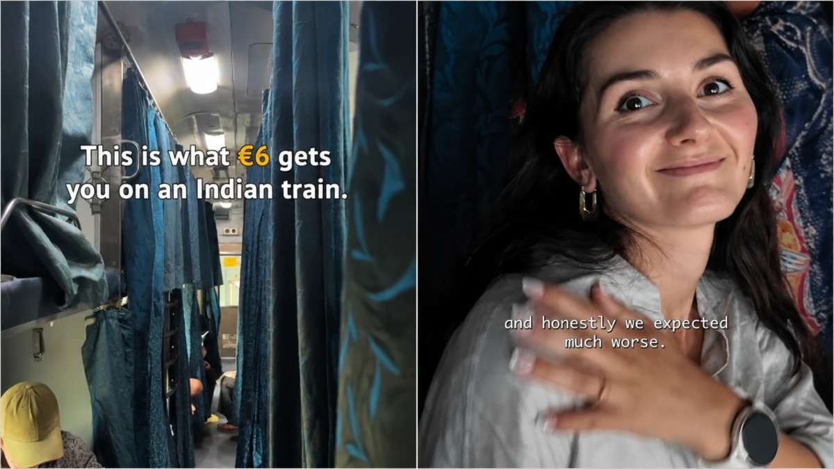 The video showed the couple inside their AC cabin, along with glimpses of their berths, vendors selling food and drinks and views outside as the train travelled towards Agra.