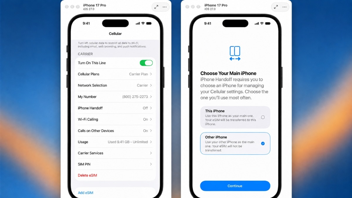 iOS 27 new iPhone Handsoff feature
