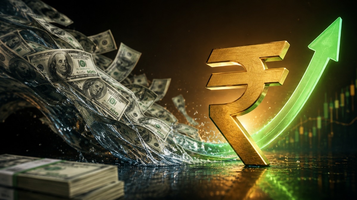 Rupee hits two-month high on Thursday (Image: AI generated)