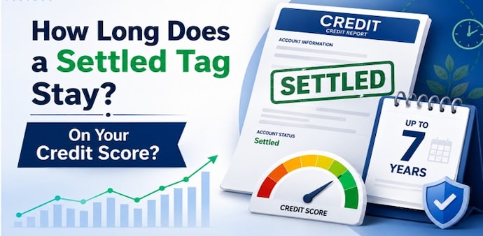 A "Settled" tag typically stays visible on your credit report for up to 7 years from the date the settlement was recorded A "Settled" tag typically stays visible on your credit report for up to 7 years from the date the settlement was recorded