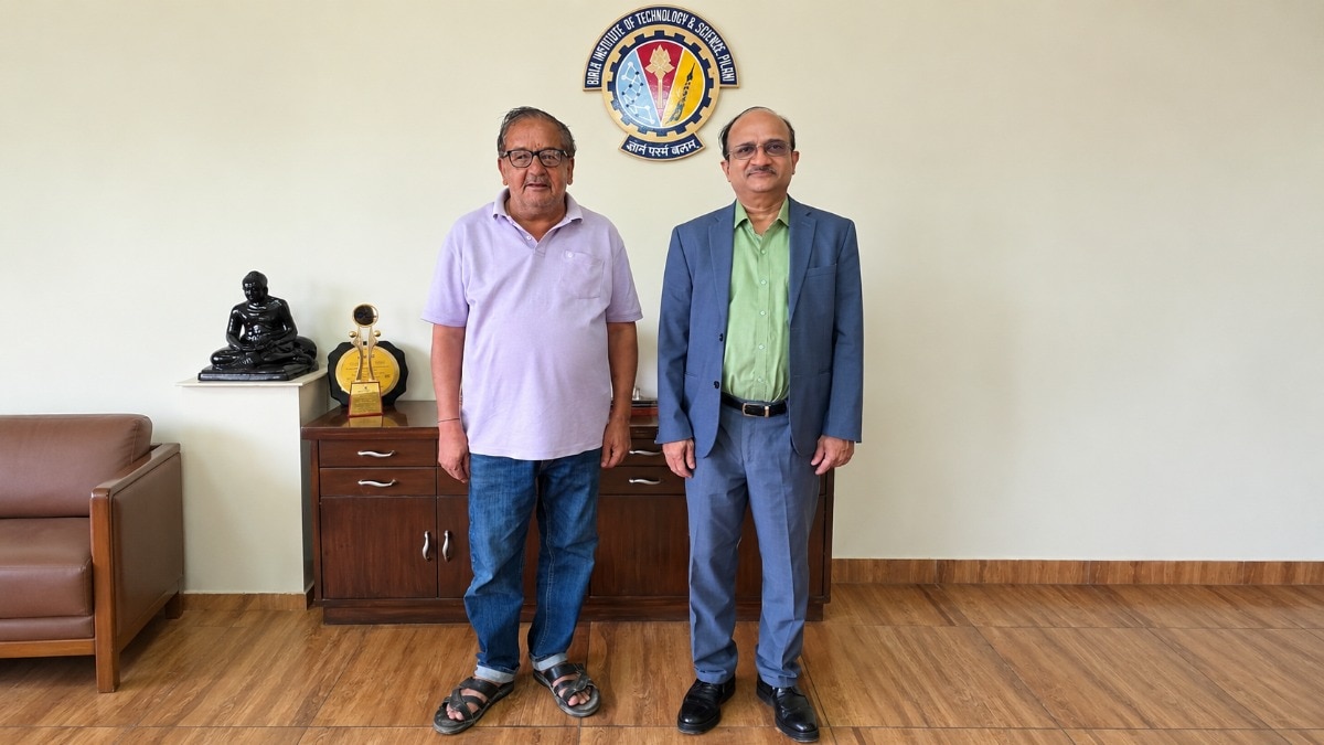 BITS Pilani Vice-Chancellor and former Director V. Ramgopal Rao with Pappuji