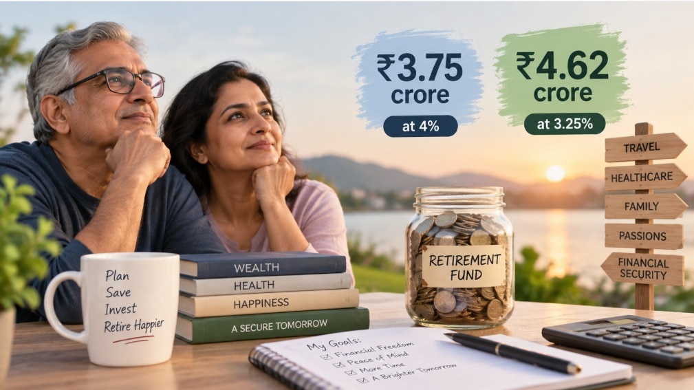 Niraj Dugar said retirees with a pension have a different financial requirement because the pension provides a regular monthly income and, in his framework, rises with inflation.