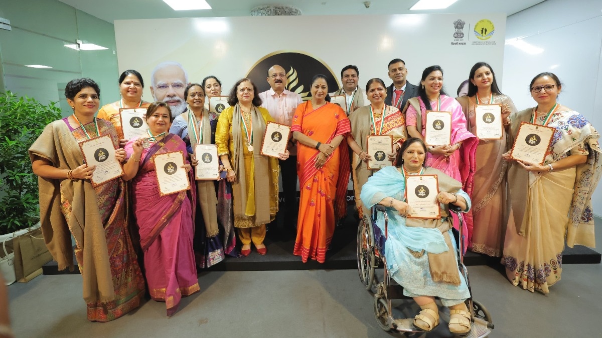 Shikshak Mahakumbh Award event held at Thyagraj Stadium on Teachers’ Day