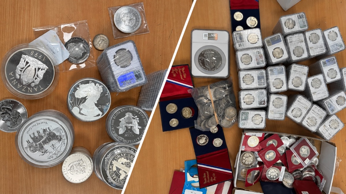 134 silver coins with archaeological significance seized from passengers at IGI