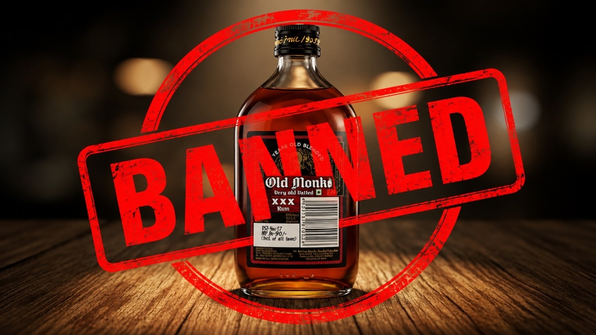Which variants of Old Monk are banned? 