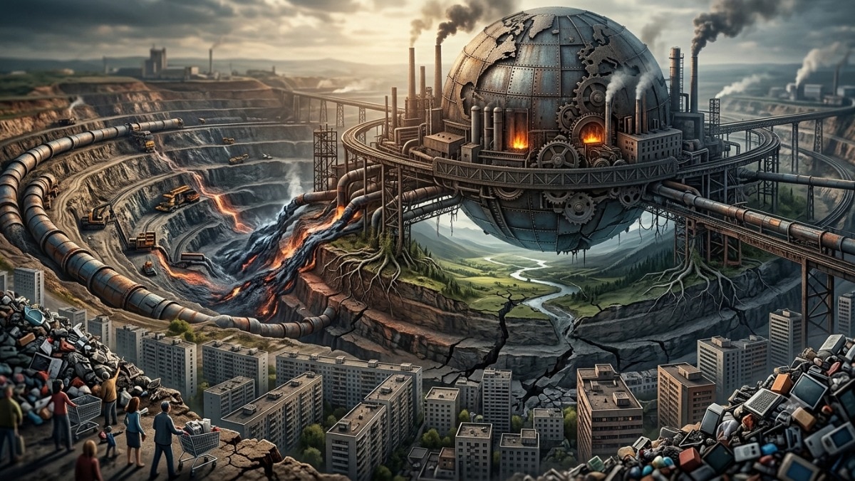 A global economic model driven by extraction and consumerism has treated the planet as a quarry rather than a living system, exposing the hard limits of traditional engineering. 