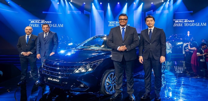 The new Baleno features a redesigned front fascia with a new grille, a sculpted front bumper, revised lower grille and chrome-finished fender garnish. The new Baleno features a redesigned front fascia with a new grille, a sculpted front bumper, revised lower grille and chrome-finished fender garnish.