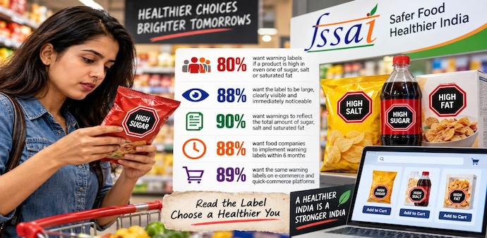 More than eight in 10 consumers want the FSSAI to mandate front-of-pack warning labels More than eight in 10 consumers want the FSSAI to mandate front-of-pack warning labels