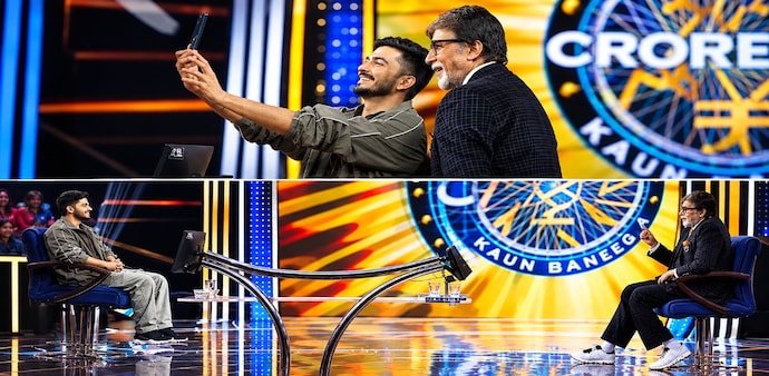 KBC 18: Kritagaya Nayar with Amitabh Bachchan on Kaun Banega Crorepati 18. KBC 18: Kritagaya Nayar with Amitabh Bachchan on Kaun Banega Crorepati 18.