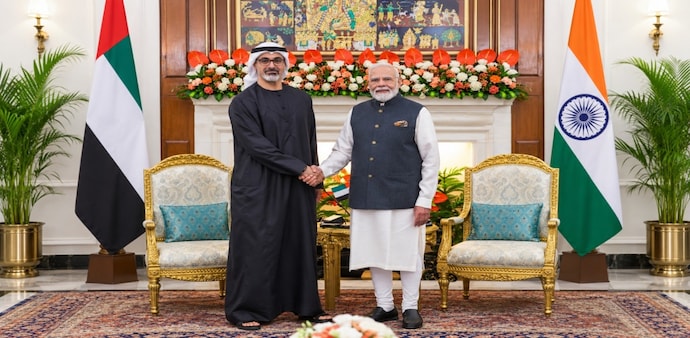 According to the MEA, the two leaders reiterated the importance of the India-UAE Comprehensive Strategic Partnership. According to the MEA, the two leaders reiterated the importance of the India-UAE Comprehensive Strategic Partnership.