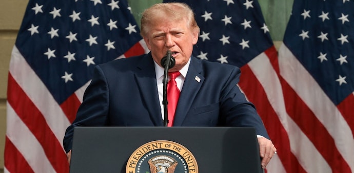 Donald Trump told reporters in Dublin that he believed Iran was “probably” responsible. Donald Trump told reporters in Dublin that he believed Iran was “probably” responsible.