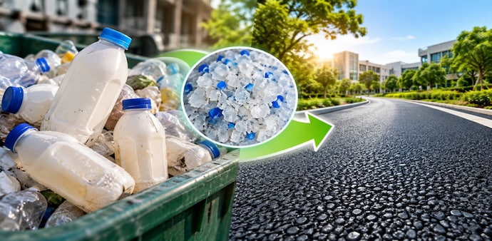 The Shanghai project is part of Dow's broader work on using recycled plastic in roads across the Asia Pacific region. The Shanghai project is part of Dow's broader work on using recycled plastic in roads across the Asia Pacific region.