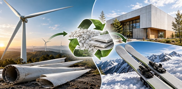 Up to 90 per cent of a wind turbine’s mass is made from materials such as steel, copper, aluminium and concrete that can be recycled relatively easily. (AI generated image) Up to 90 per cent of a wind turbine’s mass is made from materials such as steel, copper, aluminium and concrete that can be recycled relatively easily. (AI generated image)