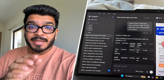 According to the video, the AI began navigating the IRCTC booking process through the browser. According to the video, the AI began navigating the IRCTC booking process through the browser.