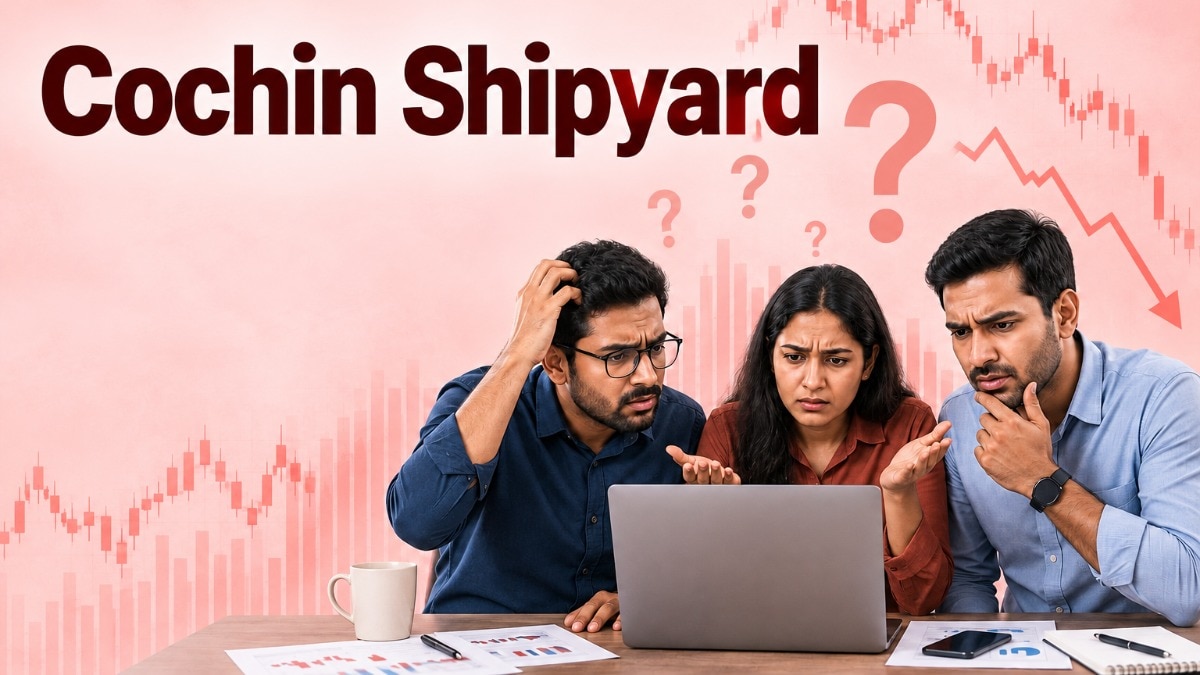 Cochin Shipyard shares are trading lower than the 5 day, 10 day, 20 day, 30 day, 50 day, 100 day, 150 day and 200 day moving averages.