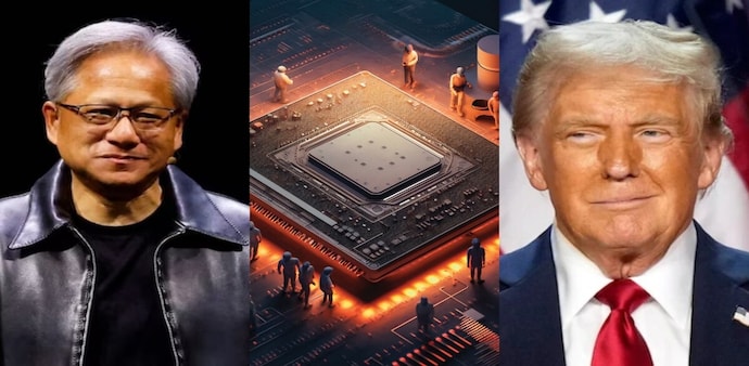 Nvidia CEO and Donad Trump Nvidia CEO and Donad Trump
