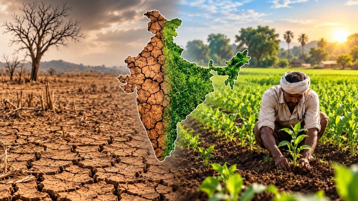 How land degradation could impact agriculture and farmer incomes (AI Generated)