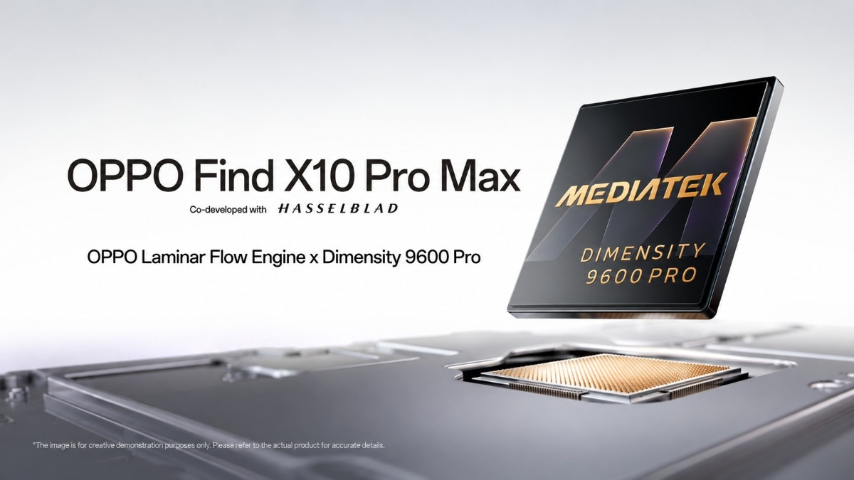 MediaTek launches Dimensity 9600 Pro SoC: Oppo Find X10 Pro Max to be among first phones with flagship chip 