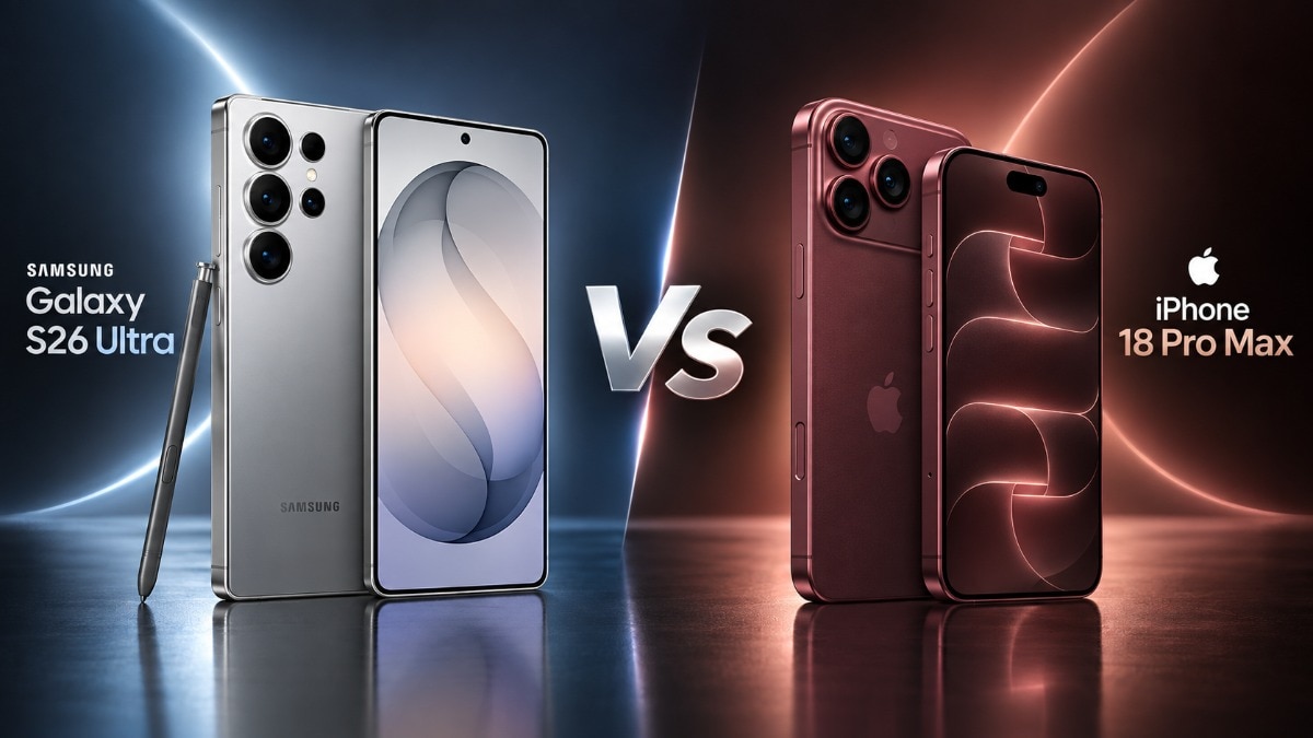 Galaxy S26 Ultra and iPhone 18 Pro Max compared across cameras, battery and key features.