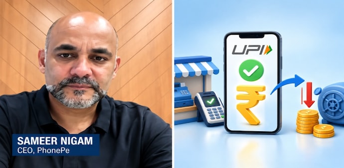 Sameer Nigam said 95–96% of UPI merchant transactions are below ₹2,000 and therefore would not attract the proposed MDR. Sameer Nigam said 95–96% of UPI merchant transactions are below ₹2,000 and therefore would not attract the proposed MDR.