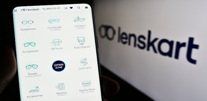 Lenskart Solutions shares fell 3.11% on Monday, hitting a low of Rs 684.60, compared with their previous close of Rs 706.60. Lenskart Solutions shares fell 3.11% on Monday, hitting a low of Rs 684.60, compared with their previous close of Rs 706.60.