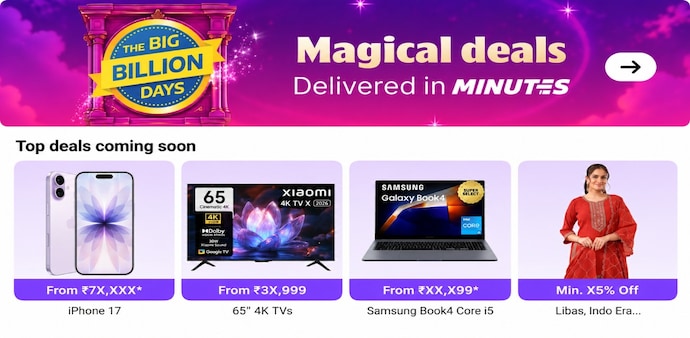 Image caption (90 characters): iPhone 17 could get a major price cut on Flipkart during the festive sale. Image caption (90 characters): iPhone 17 could get a major price cut on Flipkart during the festive sale.