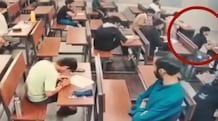 IIT-Bombay exam hall footage out: Student seen using phone before Prof Doolla escorts him out Exclusive video: IIT-Bombay student seen using phone during exam, professor takes him out