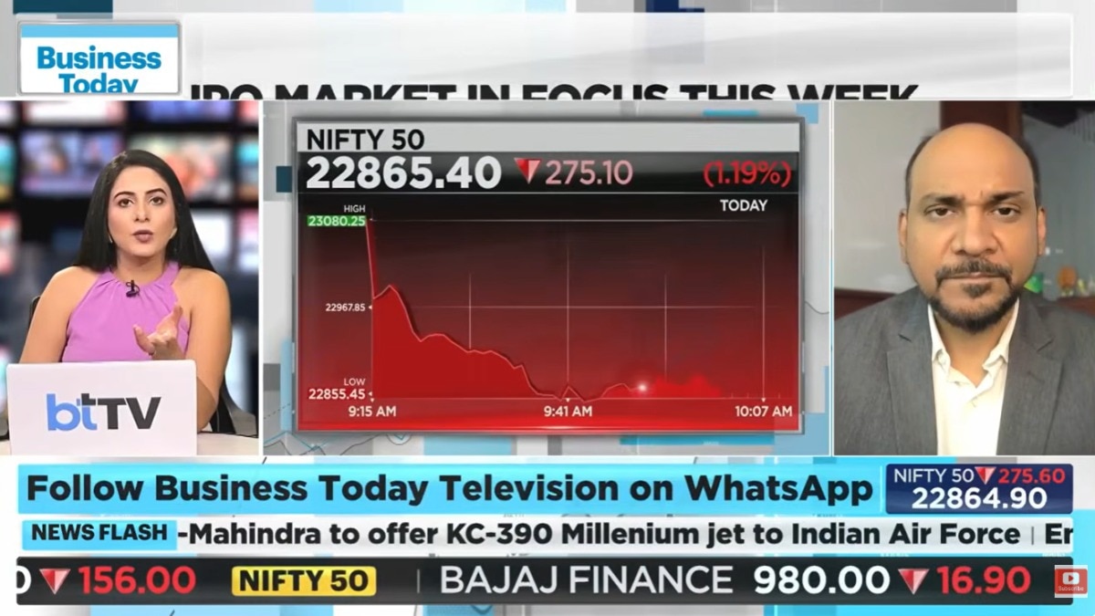 Khemka said Nifty could recover to 25,000-26,000 by FY27-end. He expects the market to consolidate and potentially recover towards the 23,000–24,000 zone by year-end.